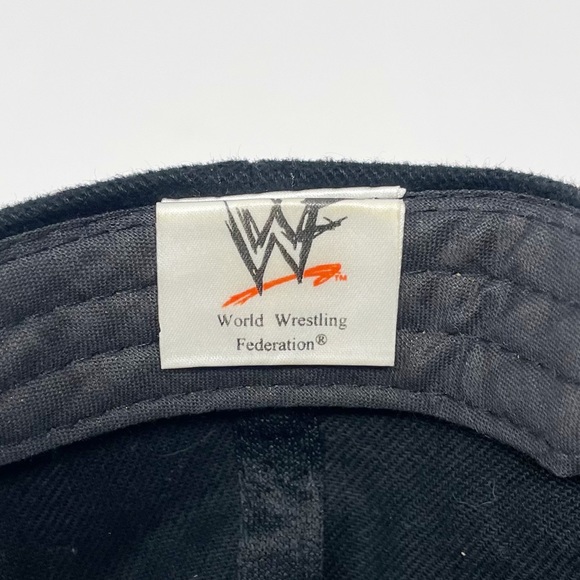 Vintage WWE 90’s WWF Stone Cold Skull Snapback Hat OS 1998 Titan Sports RARE - Picture 5 of 6